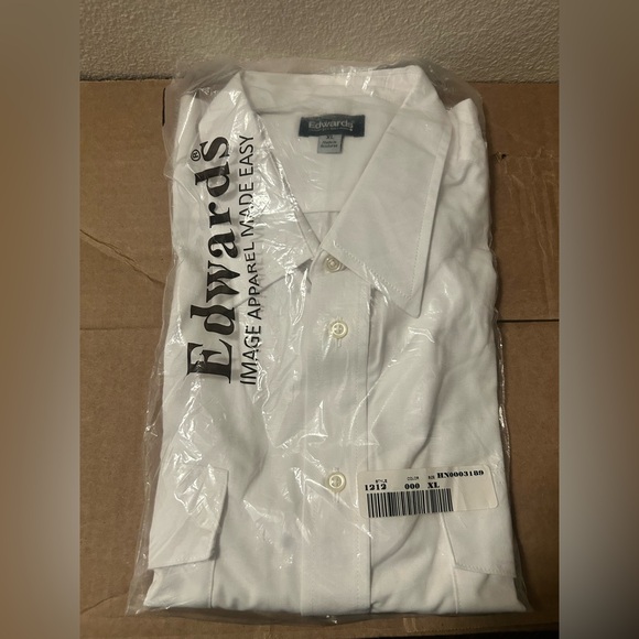 Edwards Other - Edwards NWT Classic Garment White Button Up Size XL